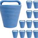 12 Pieces Kayak Scupper Plug Kit TPE Scupper Plugs Drain Holes Stopper Bung with Handle (Denim Blue-12 Pieces-large)