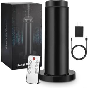 Waterless Scent Essential Oil Diffuser for Hotel,Whole House,Large Room, OfficeHome200ML Large Capacity, Covering 1500 Square feet (Blaack-b)