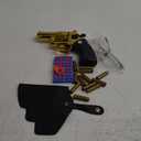 Gold Soft Bullet Toy Revolver for Boys - Realistic Shooting Game Toy Gun Pistol with 50 Foam Bullets & 12 Shells - Ideal Christmas for Boys