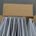 Samsill 1 Inch 3 Ring Binders, Made in USA, Economy Round Ring, Clear View Cover, 200 Sheet Capacity - for School, Home, Office - White, 24 Pack (24-Pack, White)