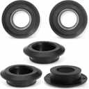 1 Inch Flexible Uniseal Tank Adapter Bulkhead Fittings for PVC Hard Pipe, Flexible Pipe-to-Tank Seal for Water Tanks, Rain Barrels and Hydroponics (1inch-5pc)