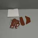 6 Pieces Cast Iron Handle Cover Handmade Thick Skillet Handle Cover Full Grain Frying Pan Sleeve Rustic PU Leather Hot Holder Double Layered Leather Assist Grip for Kitchen