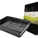 BeGrit Soil Blocking Trays 15x12 inch 5 Set/10 pcs Mesh Bottom Seed Starter Trays for Seedling, Microgreen, Soil Blocks, Wheatgrass