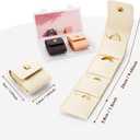 2 x 3Pcs Mini Travel Jewelry Bag,Foldable Multifunctional Travel Jewelrys Pouch, Essential Travel Jewelry Case for Rings, Mini Travel Jewelry RollsPrevents Loss