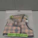 EcoBark Step in Dog Harness - Eco-Friendly Small Breed Dog Harnesses for Small and Medium Breed Dogs - Reflective and Adjustable Body Halter Vest - Soft Mesh Toy Breed Harness (Beige Plaid, Large) (Large -17 to 19 lbs -Chest Up to 18 in (Pack of 1))