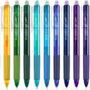 Vanstek 15 Colors Retractable Erasable Gel Pens Clicker, Fine Point(0.7), Make Mistakes Disappear, Premium Comfort Grip for Drawing Writing Planner and School Supplies (Multicolor)