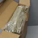 OPNICE Desk Organizer, 4-Tier Desktop File Organizer with Drawer and 2 Pen Holders, Office Desk Accessories, File Sorters, Workspace Organizers for Office Supplies(Gold)