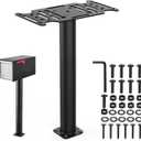 27" Mailbox Post with Mounting Bracket | Heavy Duty, In-Ground Post, For Outdoor Mailboxes, Compatible with Mail Boss, Architectural MAILBOXES, Gibraltar, hykolity