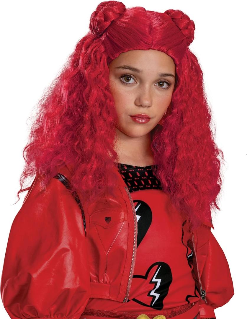 Disguise Descendants Red Wig, Official Disney Descendants The Rise of Red Costume Accessory, One Size Child