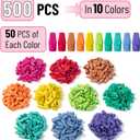 500 x Mr. Pen- Pencil Erasers Toppers, 500 Pack, Colorful, Latex Free, No Smudge, Mr Pen Erasers for Pencils, Bulk Pencil Eraser Caps, Teachers as School Supplies, Classroom Set for Kids