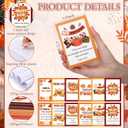 24 Sets Fall Notepads and Pencil Set Thanksgiving Autumn Stationery Gift Bulk Include Christian Bible Notebook Fall Pencils Inspirational Gift Tag Bowtie Treat Bag for Office School Supplies