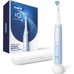 Oral-B iO Series 4 Electric Toothbrush with (1) Brush Head, Rechargeable, ICY Blue