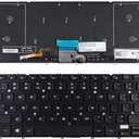 Laptop Replacement US Layout with Backlit Keyboard for Dell Precision M3800 XPS 15 9530 03H5CJ 3H5CJ WHYH8 0HYYWM US Black