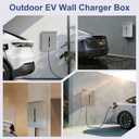 Outdoor EV Charger Box for Tesla Wall Charger, Two Size of Cable Entry Port