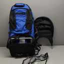 ClevrPlus Deluxe Adjustable Baby Carrier Outdoor Hiking Child Backpack Camping (Blue)