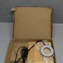 QWLWBU LED Aquarium Light 360 Degree Full Spectrum LED Light with Bamboo Board 10W Nano Fish Tank Light USB Powered Flat Nano Aquarium Light Bett a Fish Tank Light for Plant Growth