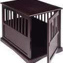 Casual Home Wooden Medium Pet Crate, End Table, Espresso, Size: 27.5"L x 20.0"W x 24.0"H