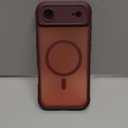 Thomo Magnetic for iPhone Air Case, [Compatible with Magsafe] [Full Camera Protection] Translucent Matte Military Grade Shockproof with Anti-Fingerprint Phone Cover 2025, Red