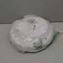 Aya's 100 Silver Rimmed Disposable Plates Set, Heavy Duty  50 Dinner and 50 Dessert Plastic Plates for Party  Elegant White and Silver Design, Durable Tableware for Weddings, Events and Celebrations