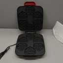 Dash Multi Mini Heart Waffle Maker - Waffle Maker for Family Breakfasts - Dual Nonstick Heating Plates & Easy-Release Surface - Compact & Fast-Heating - Red Heart