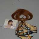BARSDAR Real Human Hair Clip in Bangs - 100% Human Hair Clip in Bangs for Women - Auburn French Bangs Extensions Fringe with Temples Dyeable Real Hair Bangs Hairpieces - Medium Auburn