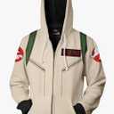 Mens Ghoul Hunter Hoodie Backpack Jacket Zip Up Hunter Coat Sweatshirt Size M