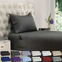 DREAMCARE Twin XL Sheet Sets 4pcs Cooling Sheets up to 15 Deep Pocket Twin XL Sheets Set Hotel Luxury Sheets & Pillowcases Superior Softness 100% Fine Microfiber with Side Pocket Gray