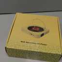 Bluetooth Portable Home CD Music Player with Remote Control, Timer, Built-in Speakers and LED Display - FM Radio Boombox (White)