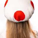 ComfyCamper Mushroom Hat Costume for Adults - Womens Mens Pink Red White Cosplay Halloween Costumes Women, One Size