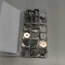 ZQZ 290Pcs Flat Washers, 304 Stainless Steel Fender Washers Assortment, 15 Different Sizes Wide Washer M3 M4 M5 M6 M8 M10 M12 Assorted Flatwashers Kit