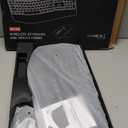 Wireless Keyboard and Mouse Combo, 2.4G Full Size Wave Keys Ergonomic Keyboard with Wrist Rest and 3-Level DPI Adjustable Wireless Ergonomic Mouse for Windows, Mac OS Desktop/Laptop/PC(Black)