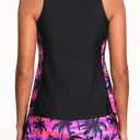 Yonique Women Tankini Swimsuit with Shorts - Tummy Control Two Piece Bathing Suit Swimwear with Sporty Pockets (Black, M)