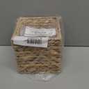 Square Rattan Box, 5.5 x 5.5 X 5.7 inches, Camel