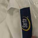 Serta Goose Feather Down Fiber Comforter Queen Size - 100% Cotton Cover Duvet Insert - Hotel Luxury Hypoallergenic Bedding Comforter All Season Medium Warmth 90 x 90 Inch White