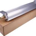 Universal 15" Single Pass Aluminum Finned Transmission Oil Cooler Compatible with Hot Rods Classic Engines Including GM Pontiac Mopar