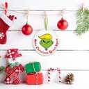 3 x Funny Christmas Ornaments, Make Christmas Great Again Ceramic Ornaments, Cute Christmas Tree Home Wall Mantel Hanging Decor, Holiday Party Decor Supplies, White Elephant Gifts for Friends Coworkers