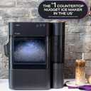 GE Profile Opal Ultra, Countertop Nugget Ice Maker, 1 Gal XL Side Tank, 38 lbs/Day, Pebble Pellet Crushed Ice Machine, WiFi Black Stainless Steel