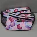 BEIMILY Lunch Bag for Women/Men,Reusable Lunch Box Small Lunch Bag Soft Sided,Leakproof Cooler Bag for Office Work Picnic Beach with Adjustable Shoulder Strap (lily flower)