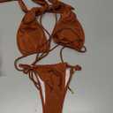 Women's Bikini Set, Swimsuit Bathing Suit, Brown, Size S