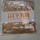 BTFBM Casual Fall Tops for Women 2025 Long Sleeves Solid Shirts Crew Neck Loose Fit Work T Shirt (Large, Beige)