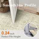 Vintage Area Rug 5x7 Beige Washable Living Room Large Carpet Non Slip Bedroom Indoor Office Low Pile Traditional Distressed Retro Accent Rug for Dining Room Bathroom Kitchen