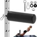 Nordic Hamstring Curl Attachment with Quick-Install, Premium Leather-Wrapped Padding for 2x2, 3x3, 2x3 Power Racks, Home Gym Essential for Split Squats, Sit-Ups & Core Training