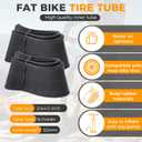 20x4.0/ 20x3.0/ 26x4.0 Fat Bike Tires, 20x4/ 20x3/ 26x4 Fat Tire Tube and Bicycle Repair Tool Kit, Foldable Heavy Duty Off-Road Bike, Ebike Fat Tires Replacement Set