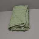 TREELY 100% Cotton Knitted Throw Blanket Couch Cover Blanket (60 x 80 Inches, Light Sage Green)