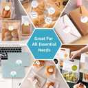 2 x MaxGear 1.5" Round Sticker Labels, for Inkjet or Laser Printer, Matte White Printable Labels Sheets, Strong Adhesive, Dries Quickly, Holds Ink Well, 30 Sheets, 600 Pcs