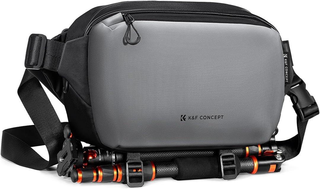 K&F Concept 2 in 1 Sling Bag Everyday Shoulder Bag & Multifunction Photography Crossbody Camera DSLR Backpack Portable Bag 