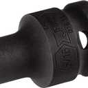 JETECH 5/16" Impact Socket, 1/2-Inch Drive Standard Socket, 6-Point Design, Durable Chrome Molybdenum Alloy Steel (Cr-Mo), Cold Forged & Heat Treated, SAE