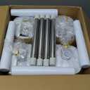 SetSail Toilet Brush 4 Pack Toilet Bowl Brush and Holder Toilet Cleaner Brush with Nylon Bristles Ventilated Toilet Brushes for Bathroom with Holder for Toilet Scrubber Cleaning, Pure White