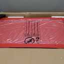 3 Tier Rolling Tool Cart with Wheels, Tool Box with Drawers Universal Chest Lockable Wheels, Utility Industrial Service Car Adjustable Shelf and Locking Mechanism, for Workshop, Repair Shop (Red)