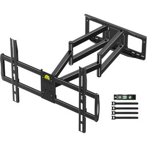 FORGING MOUNT Heavy Duty XXL Full Motion TV Wall Mount with 43" Long Arm Max VESA 900x600 for Extra Large 65 to 85,86,98,100 inch TVs,Universal TV Mount Bracket Swivel Tilt Holds 220lbs,16-24 Studs